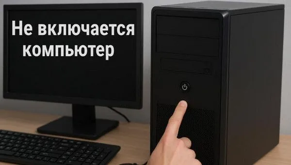 Черный экран при включении компьютера кулеры шумят Запорожье
